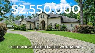 Inside a CUSTOM $2,550,000 home in The Woodlands, TX with a POOL