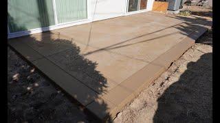 Ultimate Stamped Concrete Patio! Start to finish