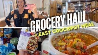 EASY CROCKPOT MEAL + ALDI GROCERY HAUL  | COOKING AND CLEANING MOTIVATION FOR MOMS & CUPSHE HAUL!