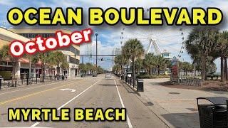 Here's Ocean Boulevard in Myrtle Beach the beginning of October.