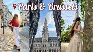 PARIS & BELGIUM TRAVEL VLOG   Grand-Place, Manneken Pis & Paris Day Trip!