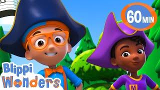 Blippi and Meekah go on a treasure hunt ! | Blippi Wonders Educational Videos for Kids