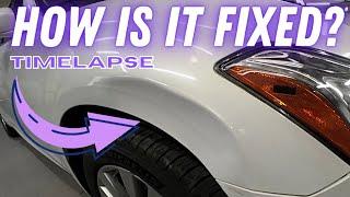 AUTO BODY REPAIR and PAINT time lapse!