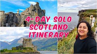 SOLO in SCOTLAND | 4-DAY ITINERARY | All details | STAY, EXPENSES and more! | Nimisha Raizada