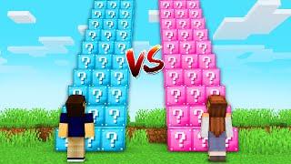 MARCELO vs DUDA na ESCADONA de LUCKY BLOCKS!