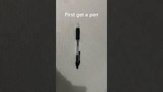 How to make a pen gun