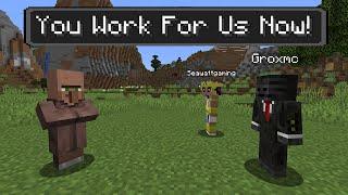 Minecraft But A Villager Works For Us... (Creator SMP)