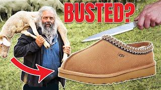 We busted UGG using fake shearling - Uggs Tasman