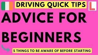 Driving Tips for Beginners - 5 Tips to Help You Get Started