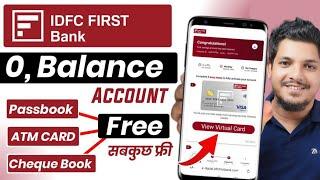 IDFC zero balance account full review  idfc first bank zero balance account opening online