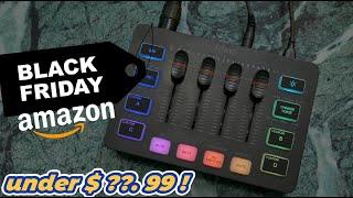 Amazon Black Friday 2024 Tech Deals of the FIFINE Audio Mixer SC3 for Gaming and Streaming Setup.