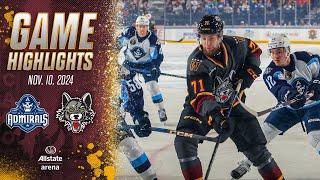 Milwaukee Admirals at Chicago Wolves | Game Highlights | Nov. 10, 2024