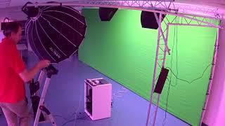 Timelapse Aufbau Truss/ Traversensystem 8m Greenscreen