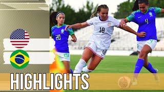 USA vs Brasil Women's U17 Friendly Match Highlights | KENNESAW, Ga. (July 12, 2024)