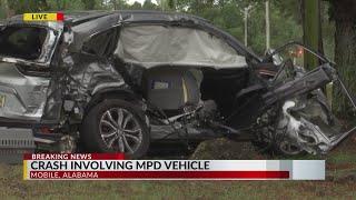 Crash involving MPD vehicle