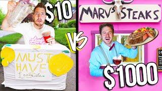 $10 VS $1,000 FAST FOOD DRIVE THRUS! *Budget Challenge*