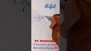 "Rifat" take your modern signature. Comment on your Beautiful Name  #rifat #sign #thesignaturezone