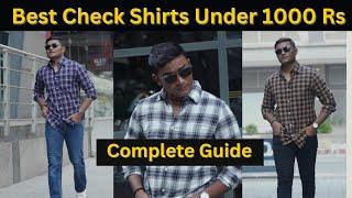 Best Check Shirts Under 1000 Rs | Check/Flannel Outfits | Get The Trendiest Clothing at UrbanMark