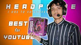 Headphone that I use for Youtube Video Voiceover | Eksa E900 Budget headphone  with Mic Review