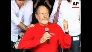 In an emotional news conference, New Jersey Governor Jon Corzine apologizes for not wearing a seat b