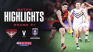 Essendon v Fremantle Highlights | Round 21, 2024 | AFL