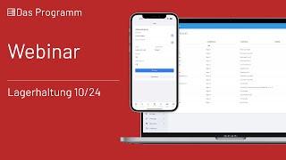 Die Lagerhaltung - Webinar vom 10.08.2024