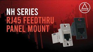 NH Series RJ45 Feedthru Narrow Panel Mount Connectors