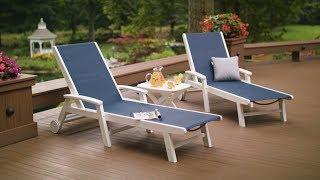 POLYWOOD® Coastal 3-Piece Wheeled Chaise Set - PWS423-1