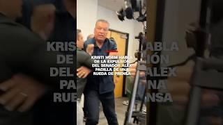 Kristi Noem habla de la expulsión del senador Alex Padilla de una rueda de prensa