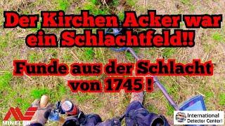 Er gehörte zum Schlachtfeld Sondeln auf dem Kirchen Acker mit Minelab Equinox 600 Metaldetecting