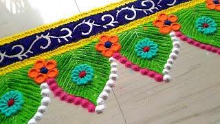 Border rangoli by jyoti Rathod #413