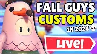  Fall Guys PLAYING WITH VIEWERS!! (Customs / Streamsnipes)