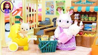 Sylvanian Families Calico Critters Grocery Market Setup & Silly Play