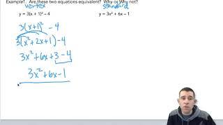 Alg1H 6.4 The graph of a Quadratic