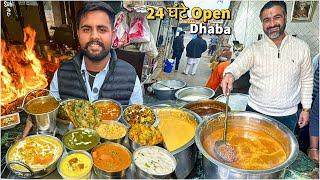 24 Hour Open Pardesi Highway Dhaba | Best Punjabi Food | Street Food India