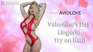 #valentinesdaygiftidea  Sexy Lingerie Try On Haul | Avidlove ft. Danielle Renae