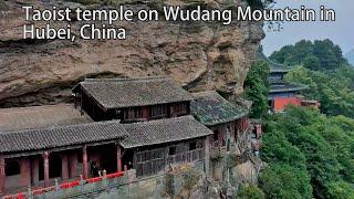 Aerial China：Taoist temple on Wudang Mountain in Hubei, China