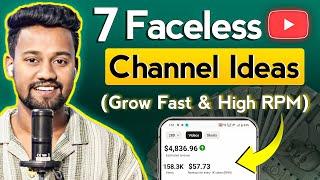 Top 7 High Income Youtube Channel Ideas 2025 | DON'T MISS 5th | With Ai Voice Youtube Channel Ideas