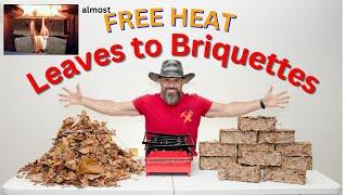 Free heat burn your leaves and newspapers (Briquette Maker)