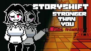 【Undertale AU】Storyshift - Stronger than you (battle animation)