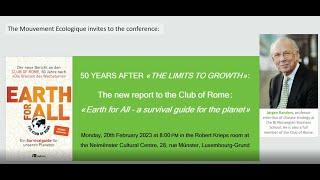 The new report to the Club of Rome: Earth for All - a survival guide for humanity | Jørgen Randers