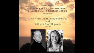 The Cummer Family Foundation Chamber Music Series presents Mezzo-Soprano, Alice-Anne Light