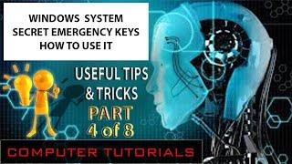 Emergency Keys you should know if your using windows