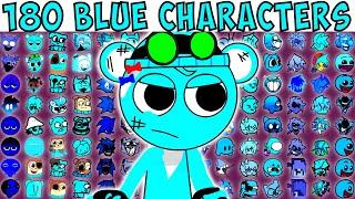 180 BLUE CHARACTERS | FNF Character Test | Gameplay VS Playground