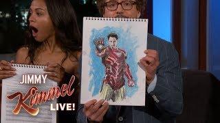 Cast of Avengers: Infinity War Draws Their Characters