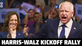 LIVE: WOW!! Harris-Walz Debut Rally Together in Pennsylvania