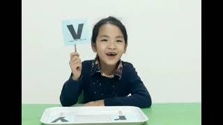 HĐLQCV: Làm quen chữ v, r.  GV Nguyễn Thị Hoài - Nguyễn Thị Thơm.Trường MN Đại Thành.