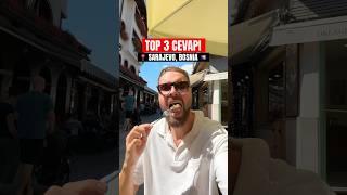 TOP 3 CEVAPI in Sarajevo, Bosnia - Bosnian Food  #shorts