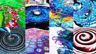 TOP 10 Awesome Acrylic Pouring Techniques | Satisfying Fluid Art | Acrylic Pouring Compilation 2023