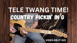 TELE TWANG TIME!! COUNTRY PICKING IN G (video BJT-021)